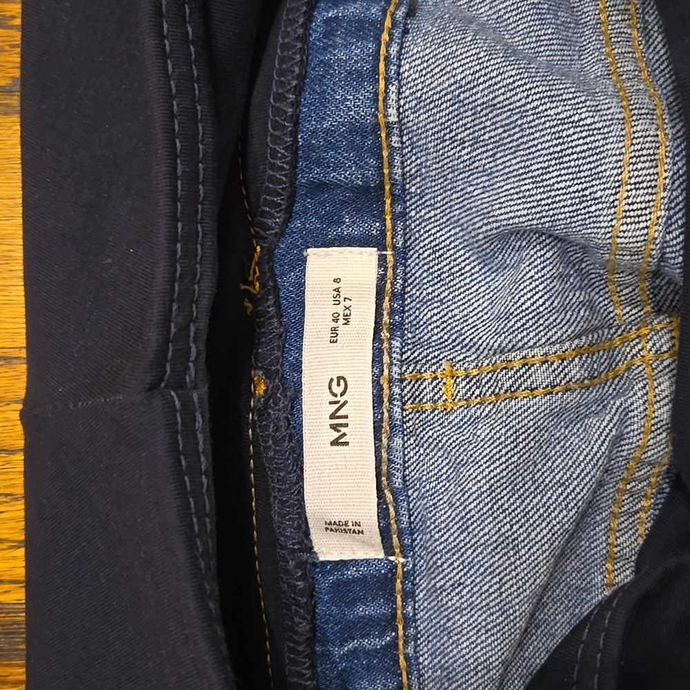 Mango Maternity Over The Bump Wide Leg Jeans 8 - Picture 4 of 6